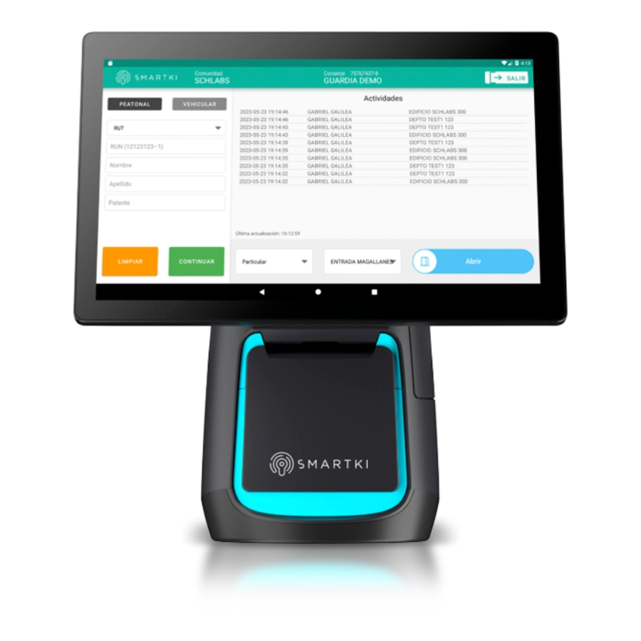 dashboard de administrador control de visitas